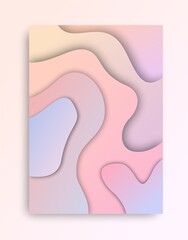 Abstract Paper Cut Illustration Background