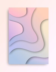 Abstract Paper Cut Illustration Background