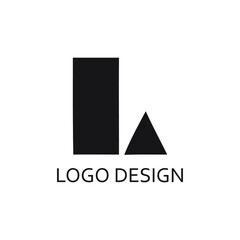 modern letter l company logo template - obrazy, fototapety, plakaty
