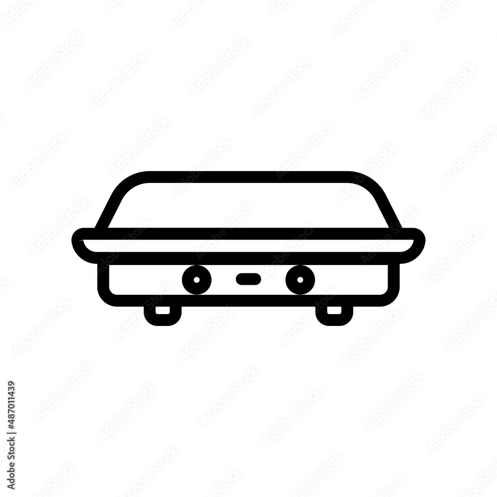 Poster car icon . line icon style. suitable for transportation symbol. simple design editable. design templ