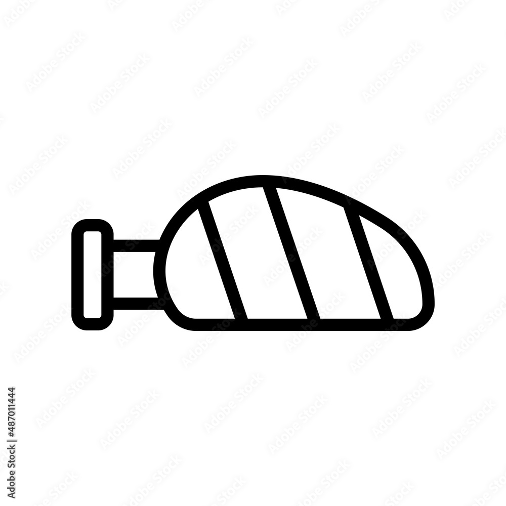 Poster Car mirror icon . line icon style. suitable for car part symbol. simple design editable. Design template vector