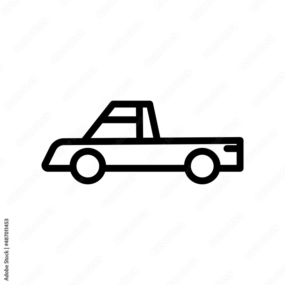 Poster Car icon . line icon style. suitable for transportation symbol. simple design editable. Design template vector