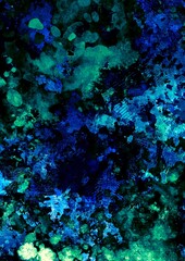 幻想的な水彩の水色テクスチャ背景
