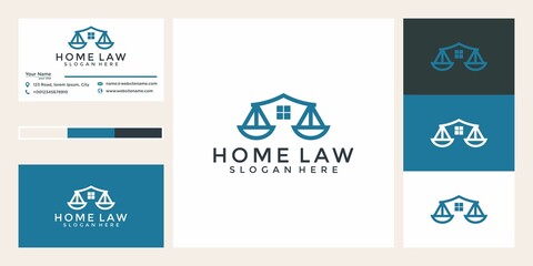 Fototapeta na wymiar home law logo design
