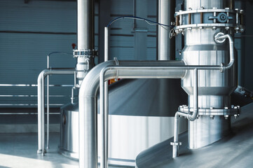 Heavy duty steel pipelines for pumping liquids.