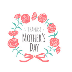 母の日のカーネーションのイラスト