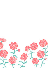 カーネーションのイラスト