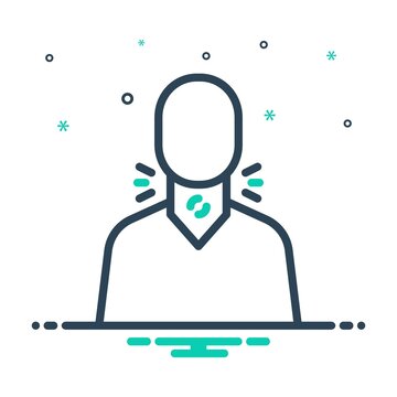 Mix icon for throat