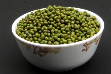 bowl of green Mung bean