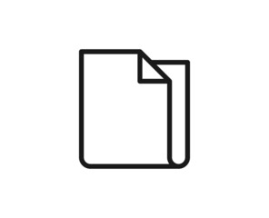 Paper line icon. High quality outline symbol for web design or mobile app. Thin line sign for design logo. Color outline pictogram on white background