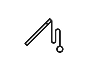 Black line icon on white background