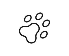 Black line icon on white background