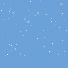 light blue winter snowflake background