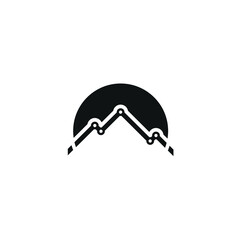 Simple Mountain Vector Template Logo Design