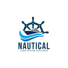 Nautical Logo vector  Design Template.