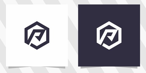 letter p logo design template