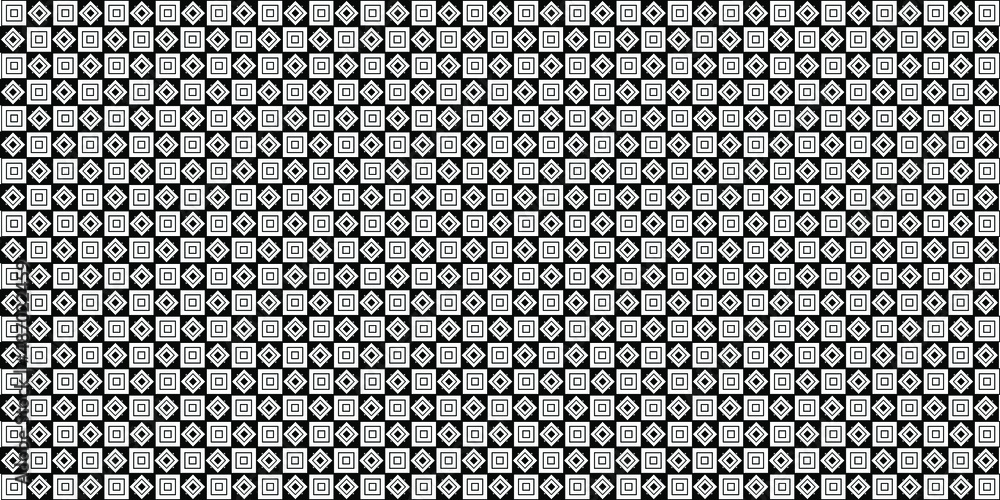 Aufkleber abstract geometric pattern with lines. black and white square texture. modern abstract vector backgr