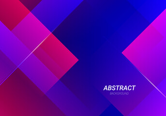 Abstract geometric decorative blue and purple color design colorful background