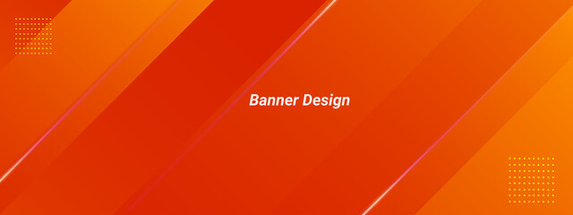 Abstract geometric yellow and red pattern modern decorative design background