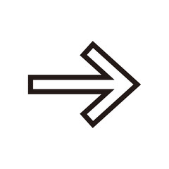 Fototapeta premium arrow icon vector on white background