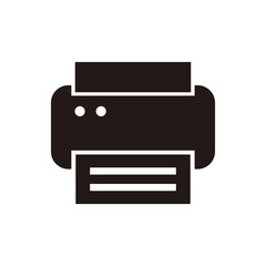 printer icon vector on white background