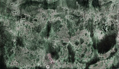 green black gray paint in monotype technique, abstract texture background for your design ebru illustration