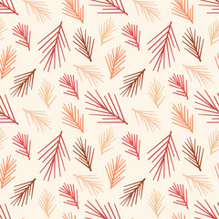 Vector seamless pattern with floral pattern. Boho colors, pastel colors. For printing on fabrics and clothes. For wall design. Poster for the interior, postcard, congratulation. in hand drawn style