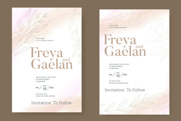 Obraz na płótnie Canvas continuous lines flower flora logo wedding greeting card bride and groom invitation card vector illustration