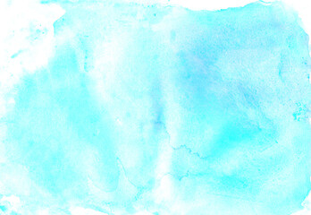 Obraz premium hand drawn abstract blue watercolor background 