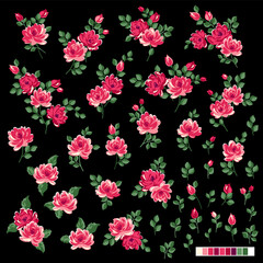 Abstract and impressive cute flower material,