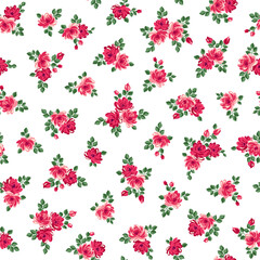 Seamless and impressive cute floral pattern,