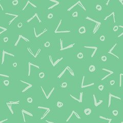 Vector Seamless Hand Drawn Scribble Pattern. Minimal Artistic Sketch Endless Print.