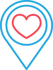 Heart icon sign symbol design