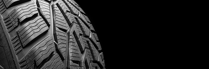  black isolation rubber tire, on the black backgrounds