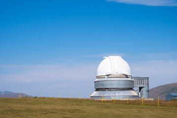 Assy-Turgen observatory in Kazakstan. Travel, tourism concept.