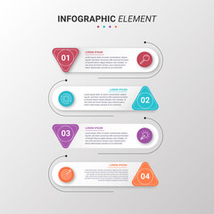 
Presentation business infographic template with 4 options.