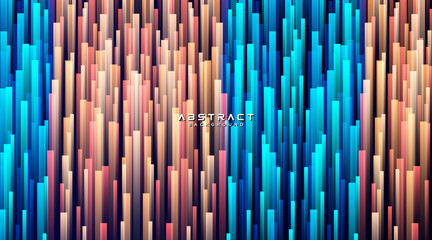 Abstract modern bright gradient geometric lines stripes background. Overlap dynamic lines pattern design. Futuristic technology concept. Modern simple texture elements