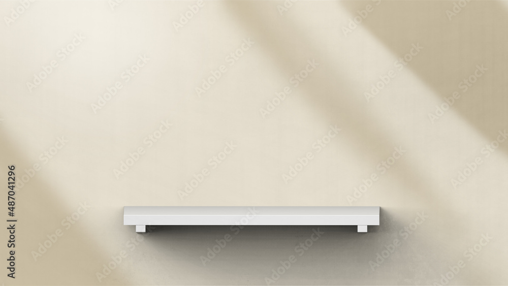 Poster product background using 3d rendering and geometry. background for products mockup presentation. 3d 