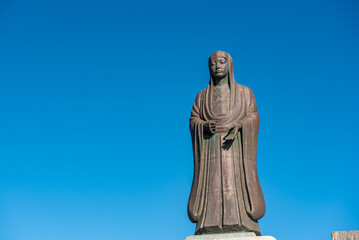 Fototapeta premium 千葉県勝浦市八幡岬公園 八幡お万の布ざらし象