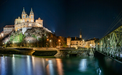 Melk bei Nacht - Wachau Niederösterreich