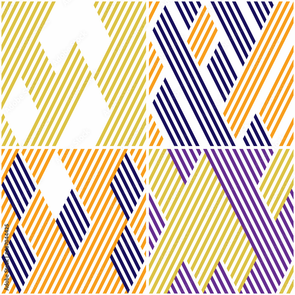 Poster 4 different vector patterns in the same package(eps). one pattern is paid and 3 are free (white divi