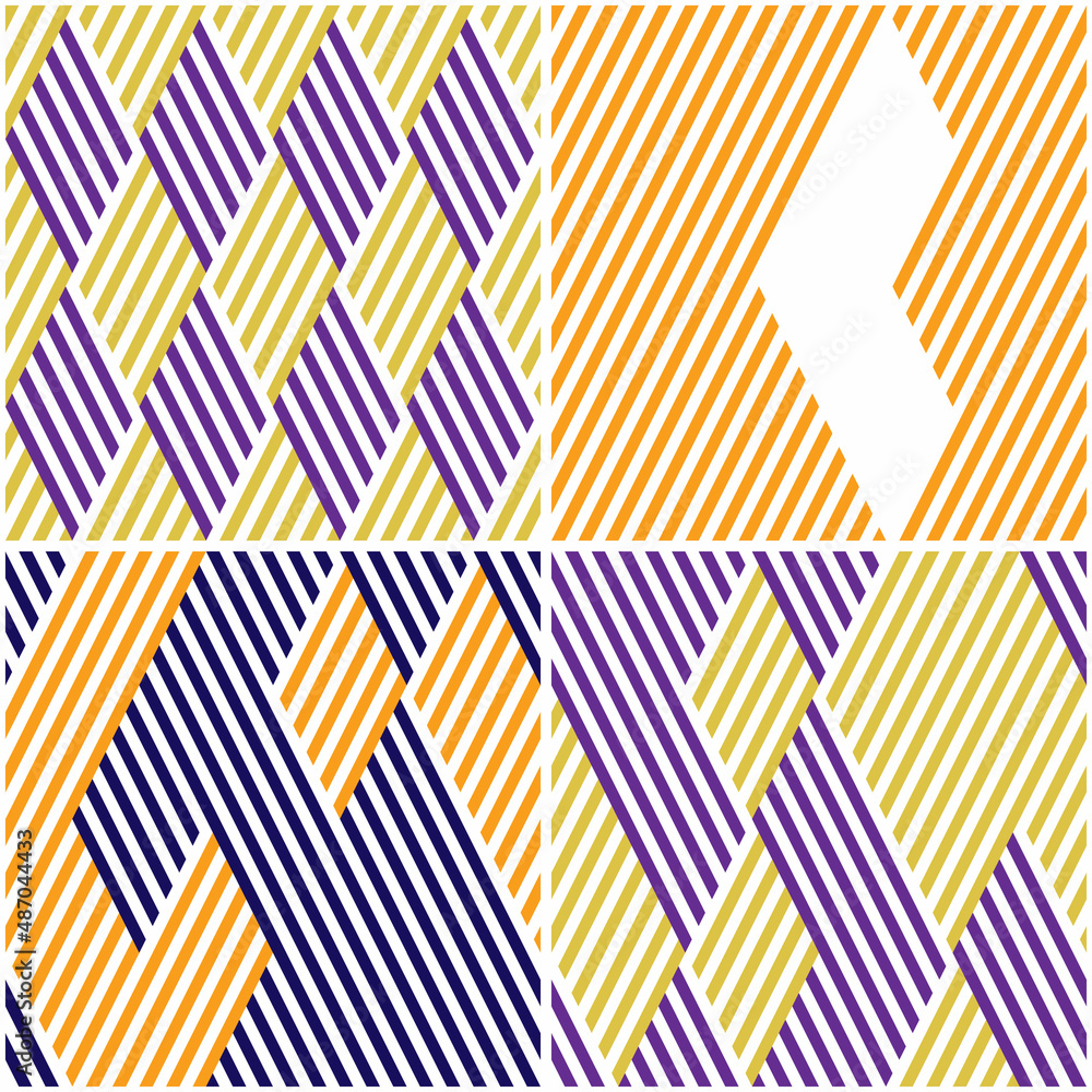Poster 4 different vector patterns in the same package(eps). one pattern is paid and 3 are free (white divi