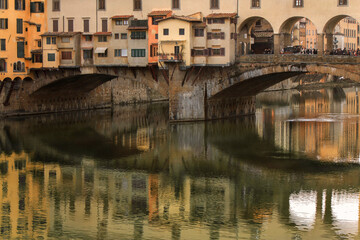 Fototapeta na wymiar view of Ponte Vecchio in Florence