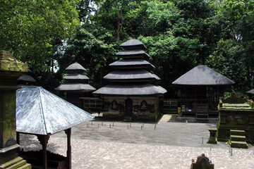 Fototapeta na wymiar Main temple of Alas Kedaton Bali. Taken January 2022.
