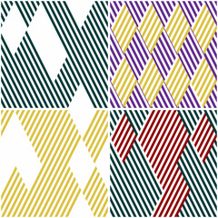 4 different vector patterns in the same package(eps). One pattern is paid and 3 are free (white dividing lines)