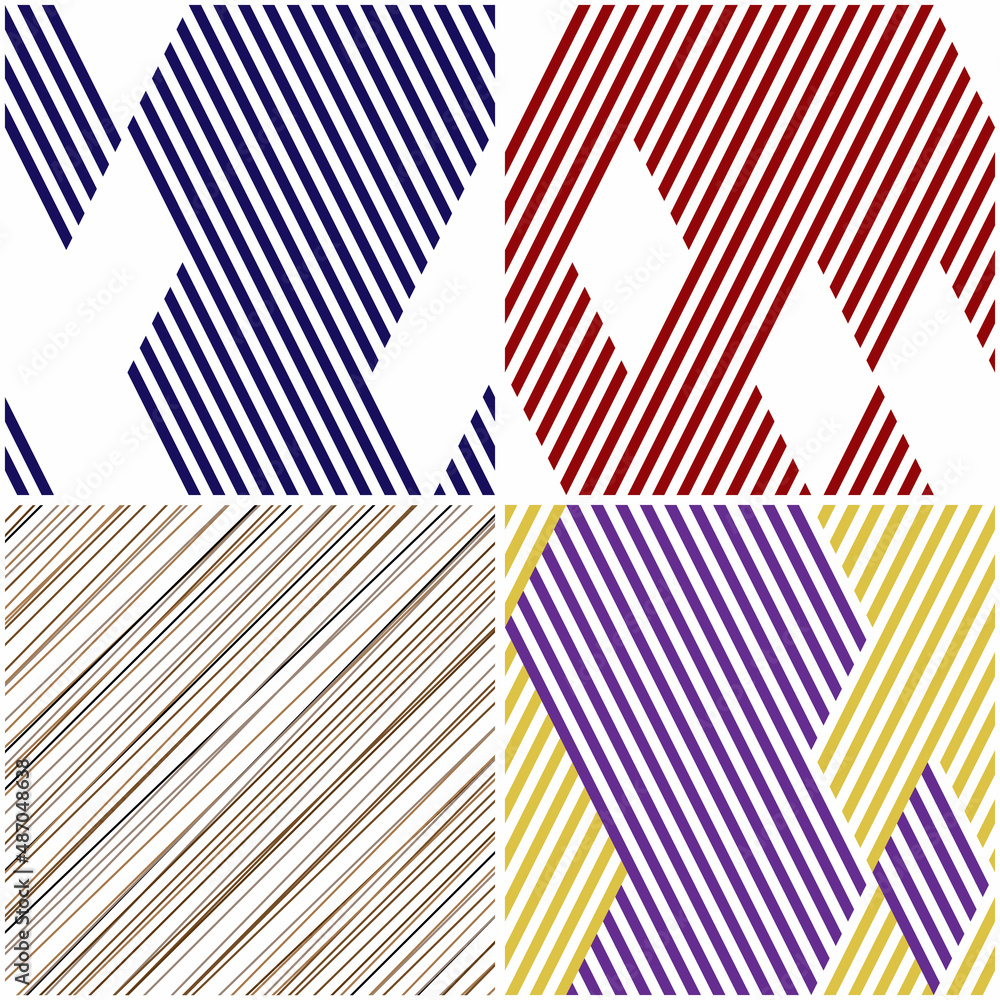 Poster 4 different vector patterns in the same package(eps). one pattern is paid and 3 are free (white divi