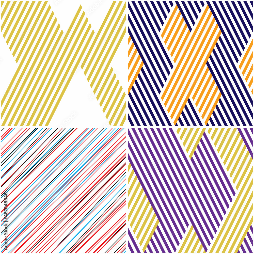 Poster 4 different vector patterns in the same package(eps). one pattern is paid and 3 are free (white divi