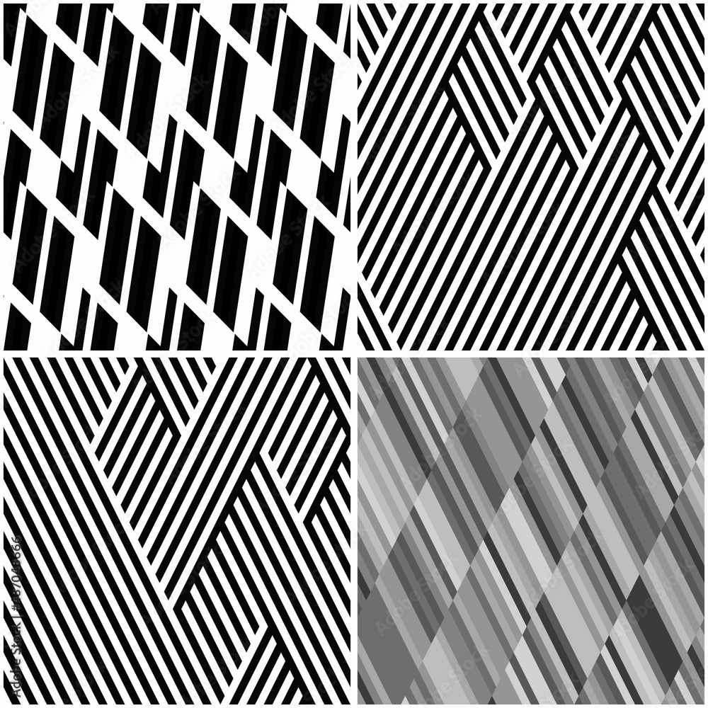 Poster 4 different vector patterns in the same package(eps). one pattern is paid and 3 are free (white divi