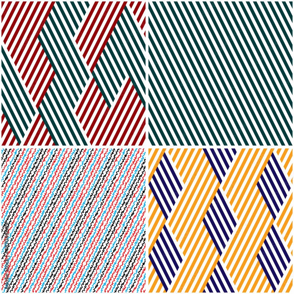 Poster 4 different vector patterns in the same package(eps). one pattern is paid and 3 are free (white divi
