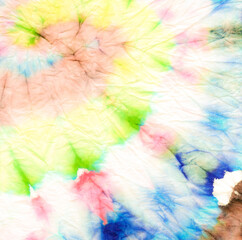 Blue Spiral Tie Dye. Tiedye Swirl Paint. Shirt